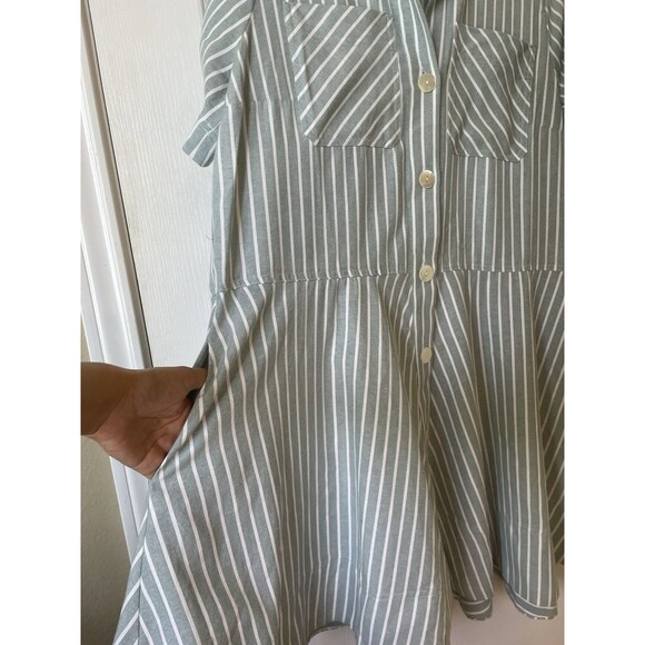 Tuckernuck Striped Mini Dress in Blue and White - Picture 6 of 13